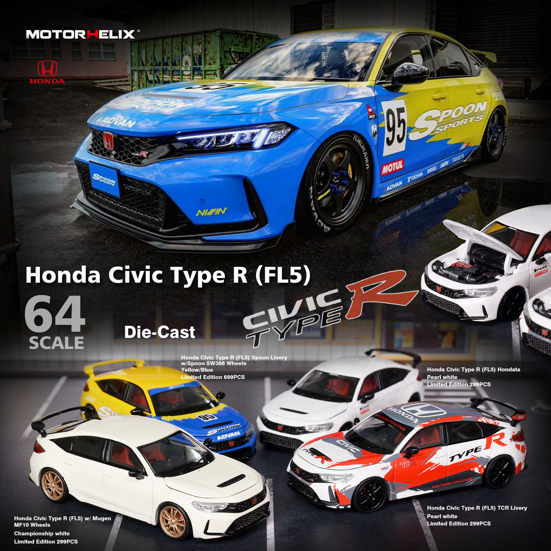 [Preorder] MOTORHELIX 1:64 Honda Civic Type R(FL5) (4 Versions)