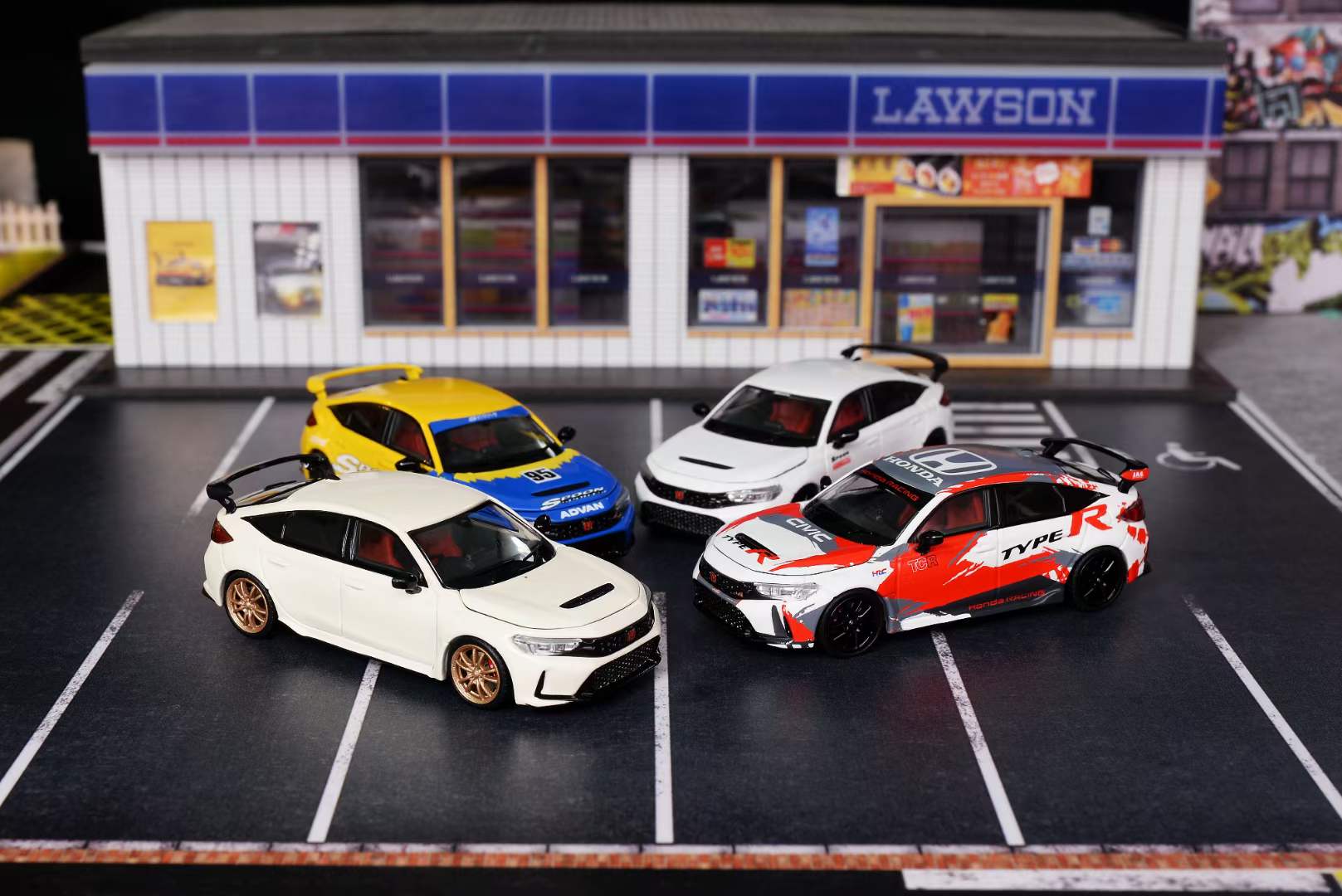 ミニカー FL5XX MOTORHELIX 1:64 Honda Civic Type R(FL5) (4 Versions) – Horizon Diecast