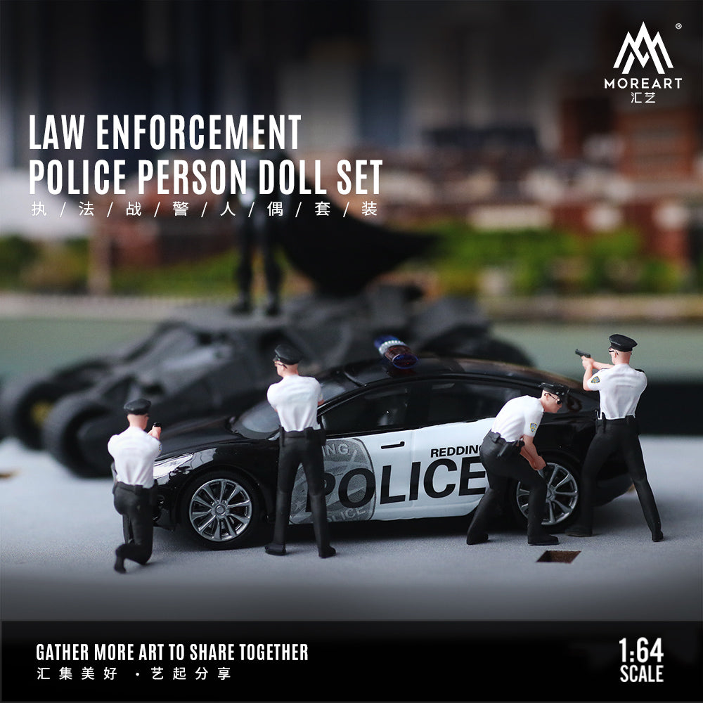 [Preorder] MoreArt 1:64 Law Enforcement Police Person Doll Set