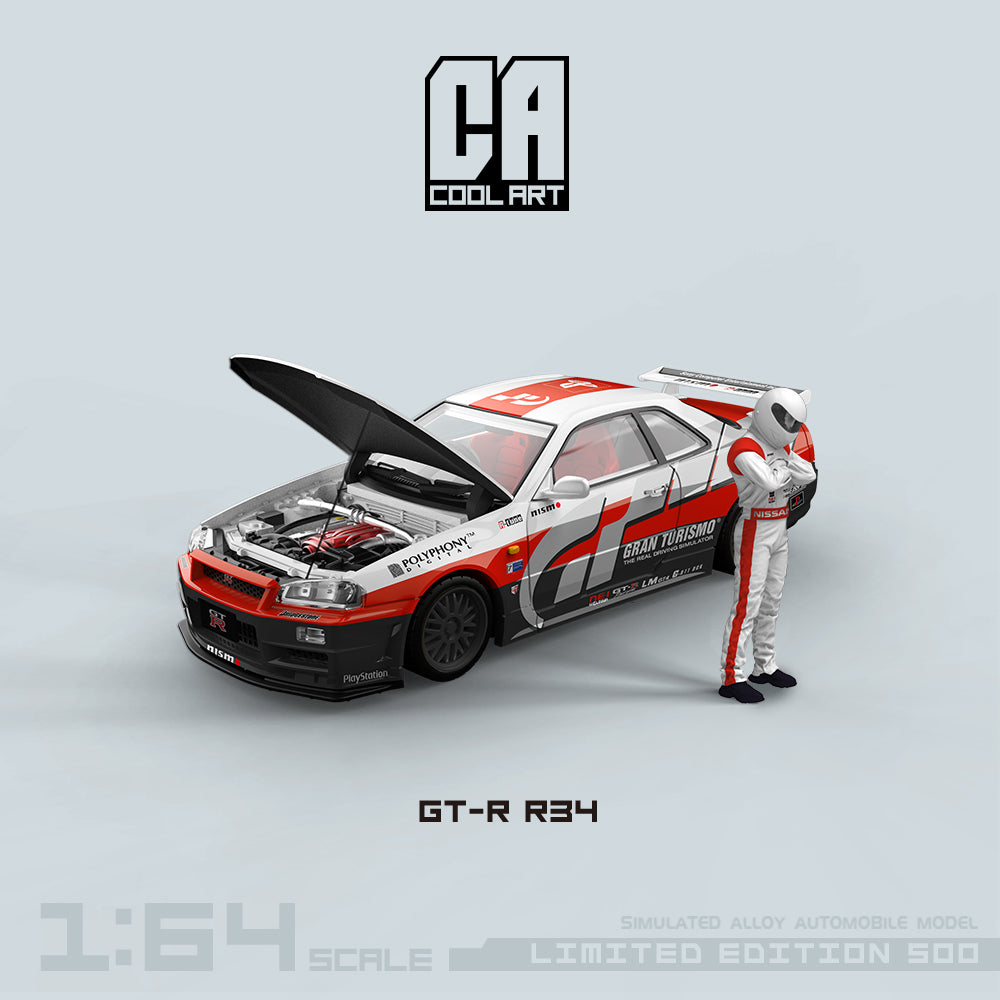 COOL ART 1:64 Nissan Skyline GT-R R34 Gran Turismo (3 Versions