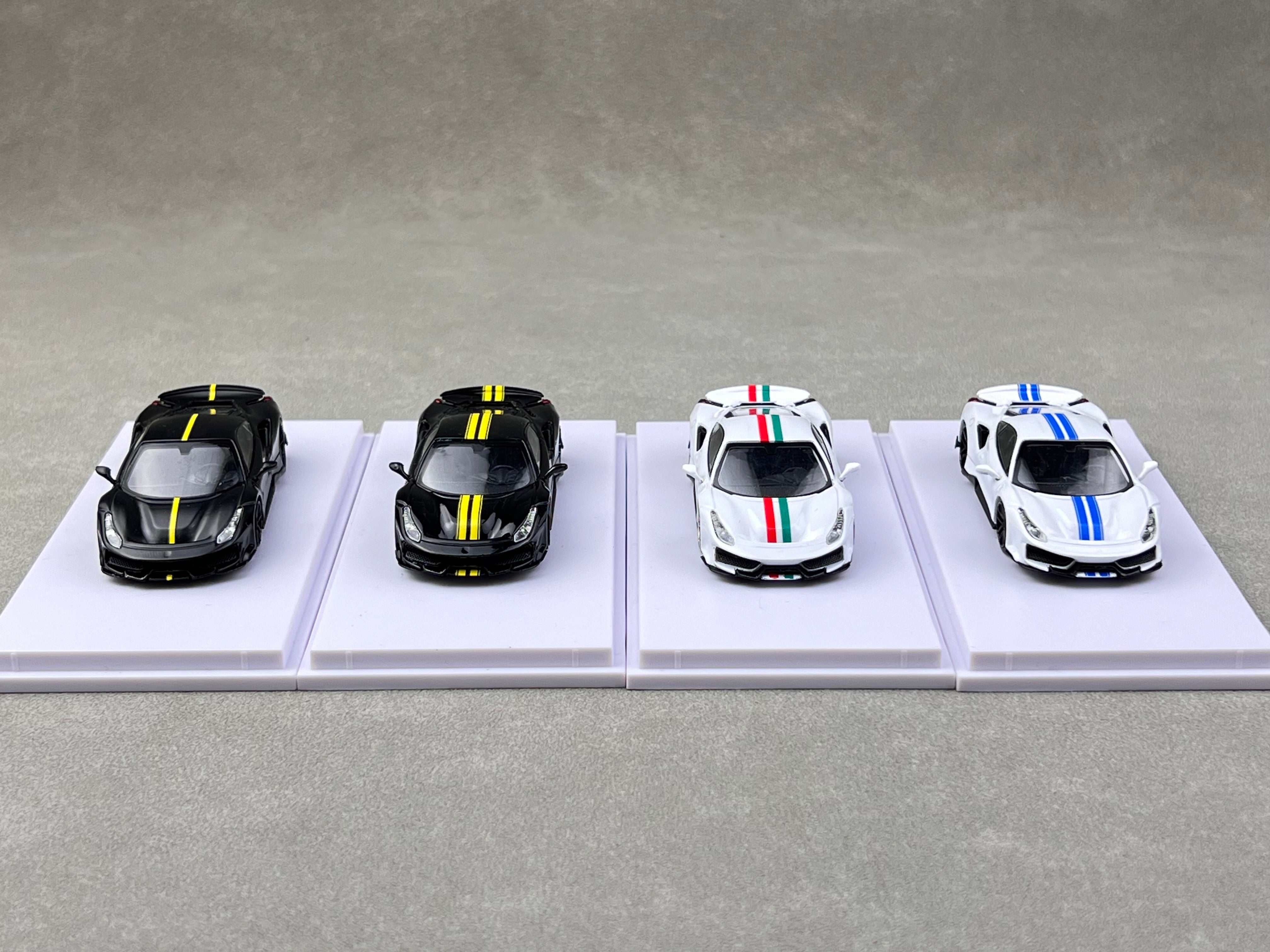U2 1/64 フェラーリ488ピスタ　novitec グレー U2 1:64 488 Pista Novitec Resin Car Model Limited edition