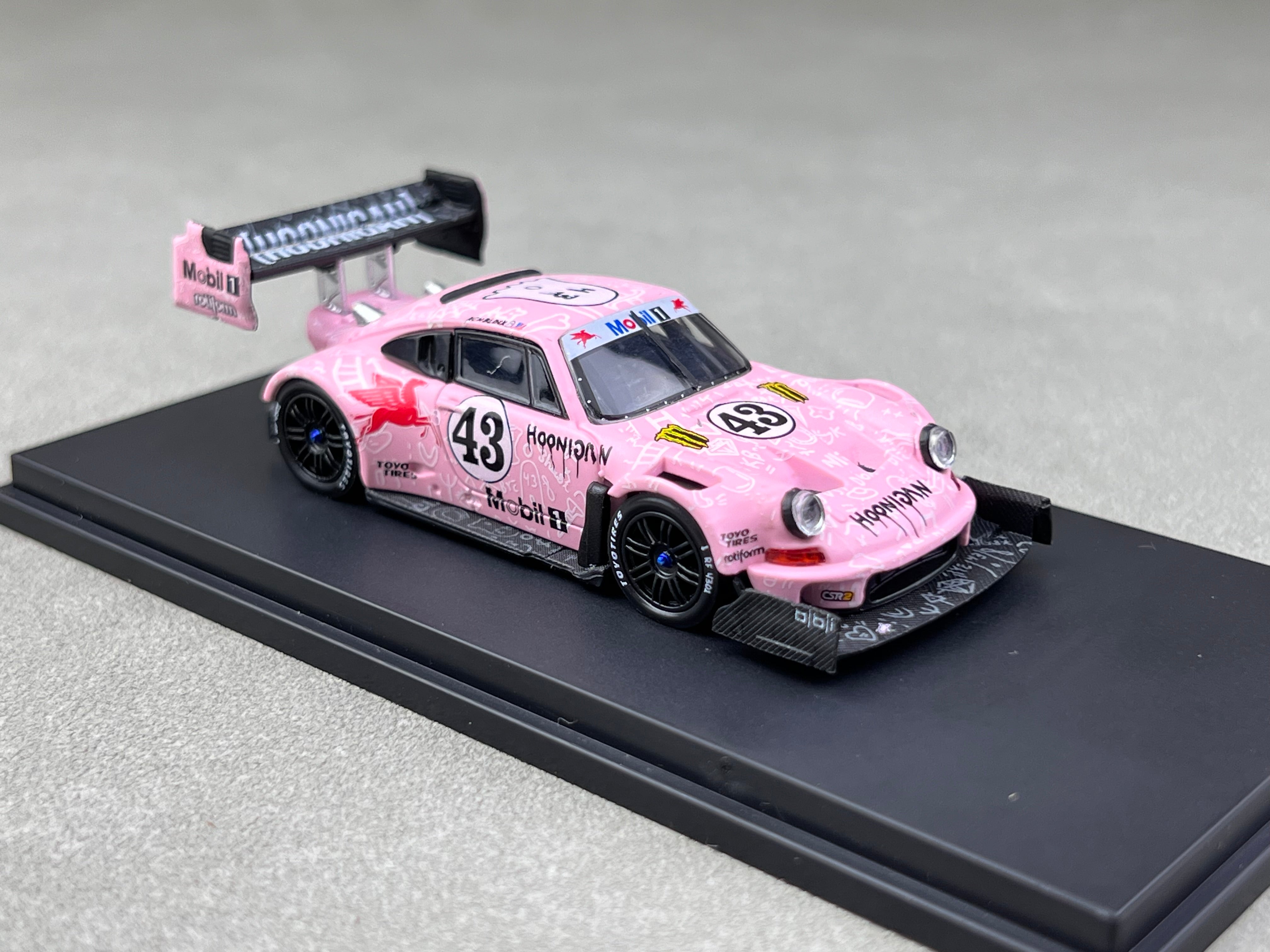 TPC 1:64 Ken Block 1400hp Porsche 911 SVRSR Hoonipigasus #43 pink