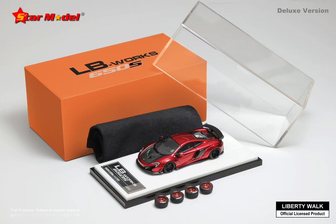 [Preorder] Star Model 1:64 LB-Works McLaren 650S Wide-Body - Metallic Red Collection Edition