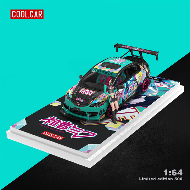 [Preorder] Cool Car 1:64 Honda Civic Hatsune Miku livery (2 Version)