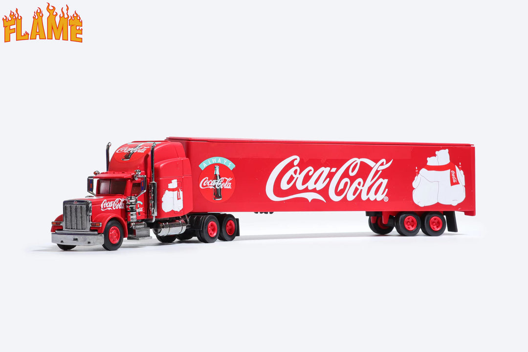 Flame 1:64 Peterbilt semi-trailer Coca-cola/Coke livery