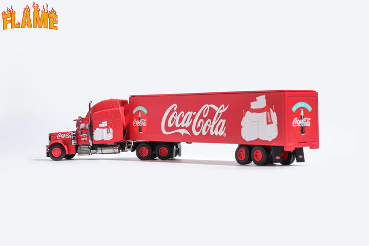 Flame 1:64 Peterbilt semi-trailer Coca-cola/Coke livery