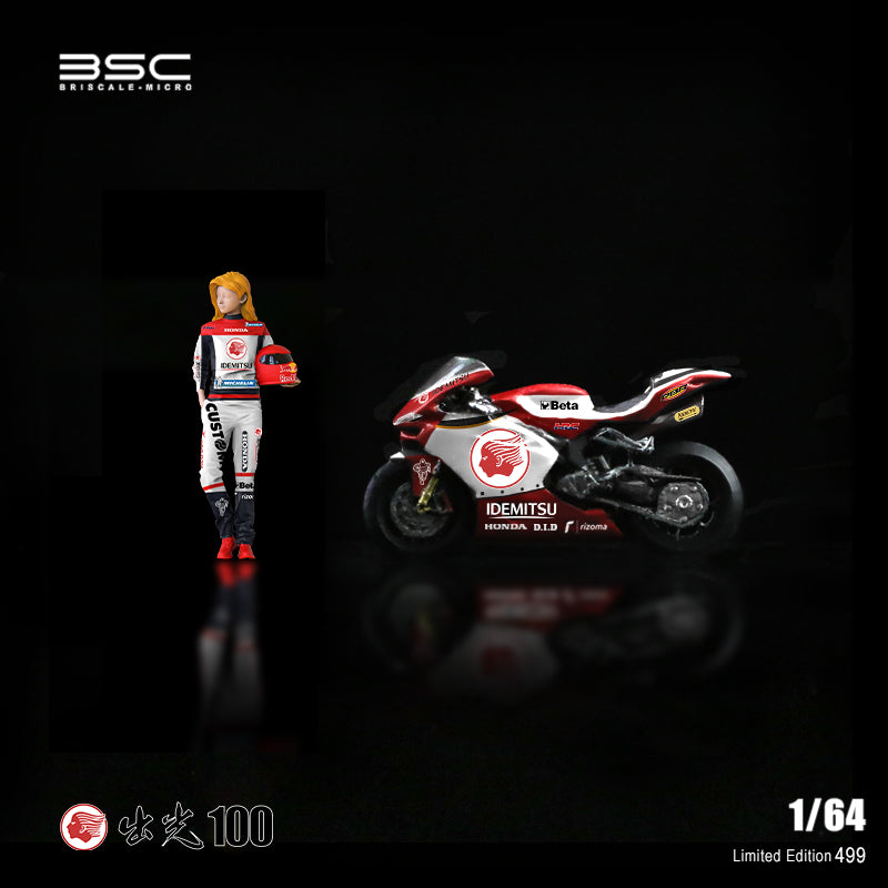 [Preorder] BSC 1:64 idemitsu 100 Motorcycle Girl Doll Set