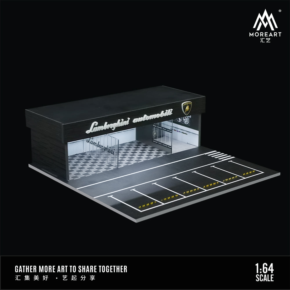 [Preorder] MoreArt 1:64 Lamborghini Shop Diorama