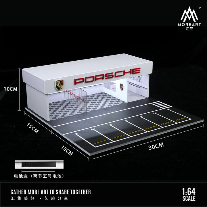 [Preorder] MoreArt 1:64 Porsche Shop Diorama