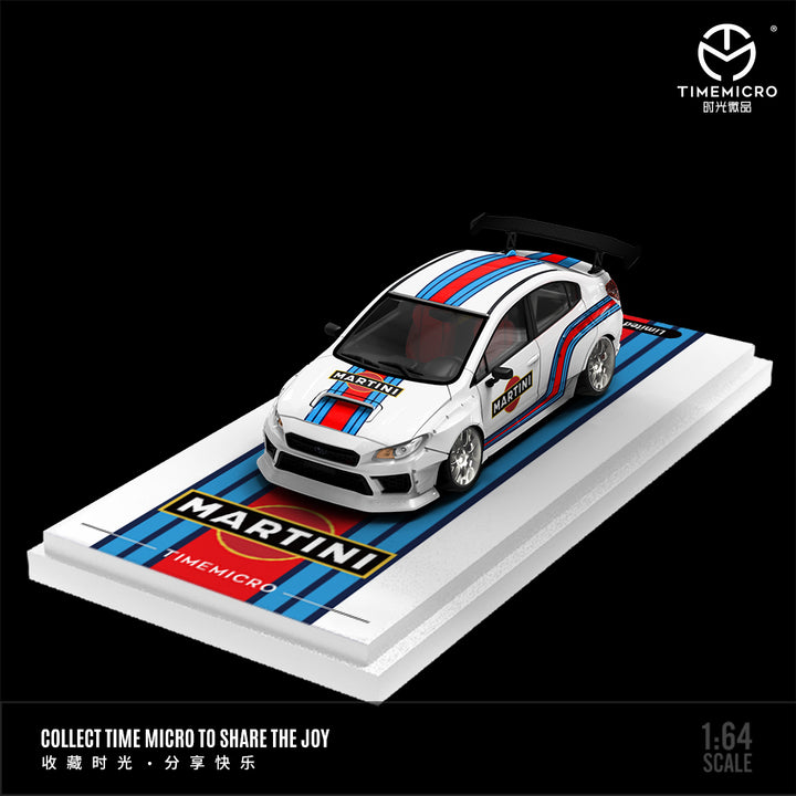 Time Micro 1:64 Subaru WRX-STI Martini Livery (2 Versions)