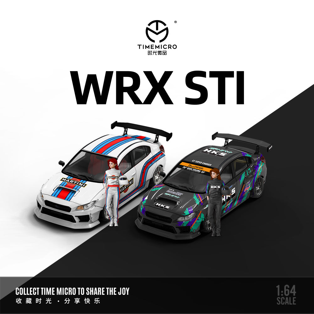 Time Micro 1:64 Subaru WRX-STI Martini Livery (2 Versions)