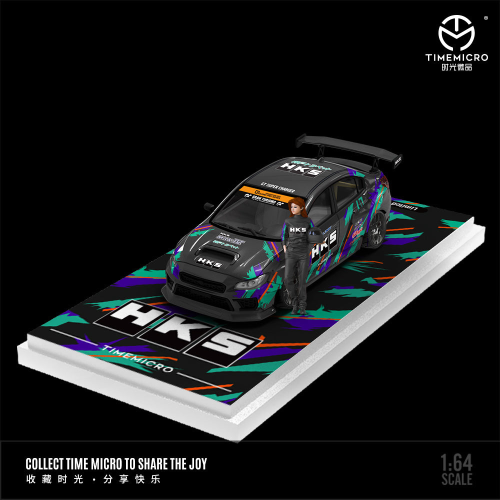 [Preorder] Time Micro 1:64 Subaru WRX-STI HKS Livery (2 Versions)