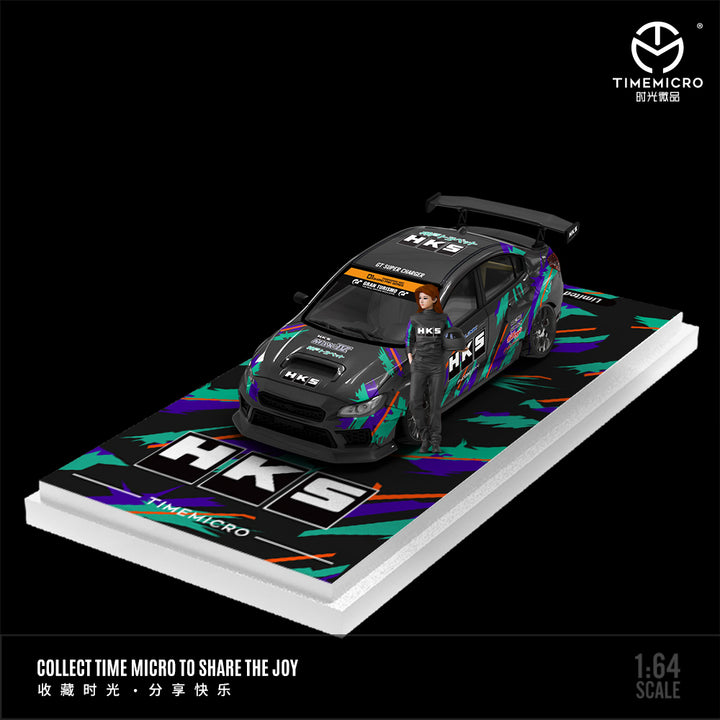 [Preorder] Time Micro 1:64 Subaru WRX-STI HKS Livery (2 Versions)