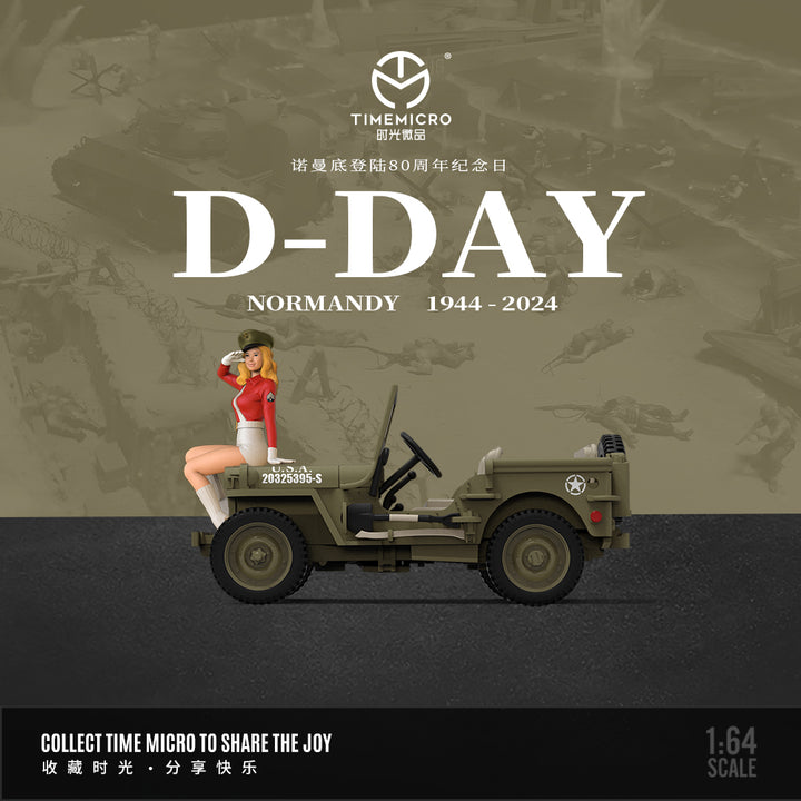 [Preorder] Time Micro 1:64 Jeep Willys MB D-Day Normandy