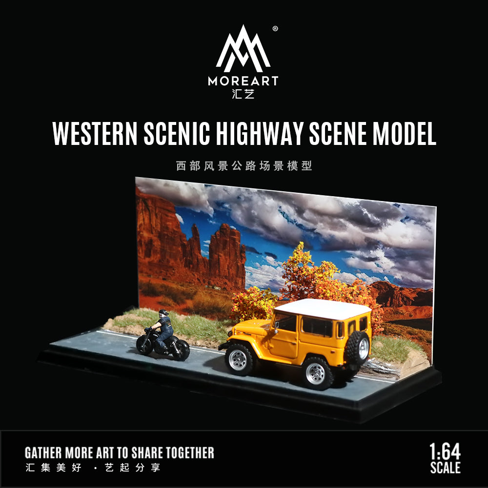 [Preorder] MoreArt 1:64 Western Scenic Highway Scene Model