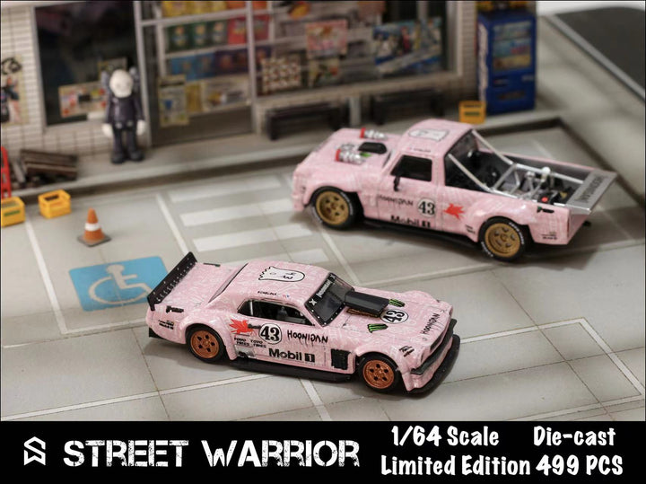 [Preorder] Street Warrior 1:64 1965 Mustang Hoonicorn RTR Los Angeles Pink Monster livery