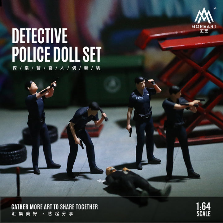 [Preorder] MoreArt 1:64 DETECTIVE POLICE DOLLSET