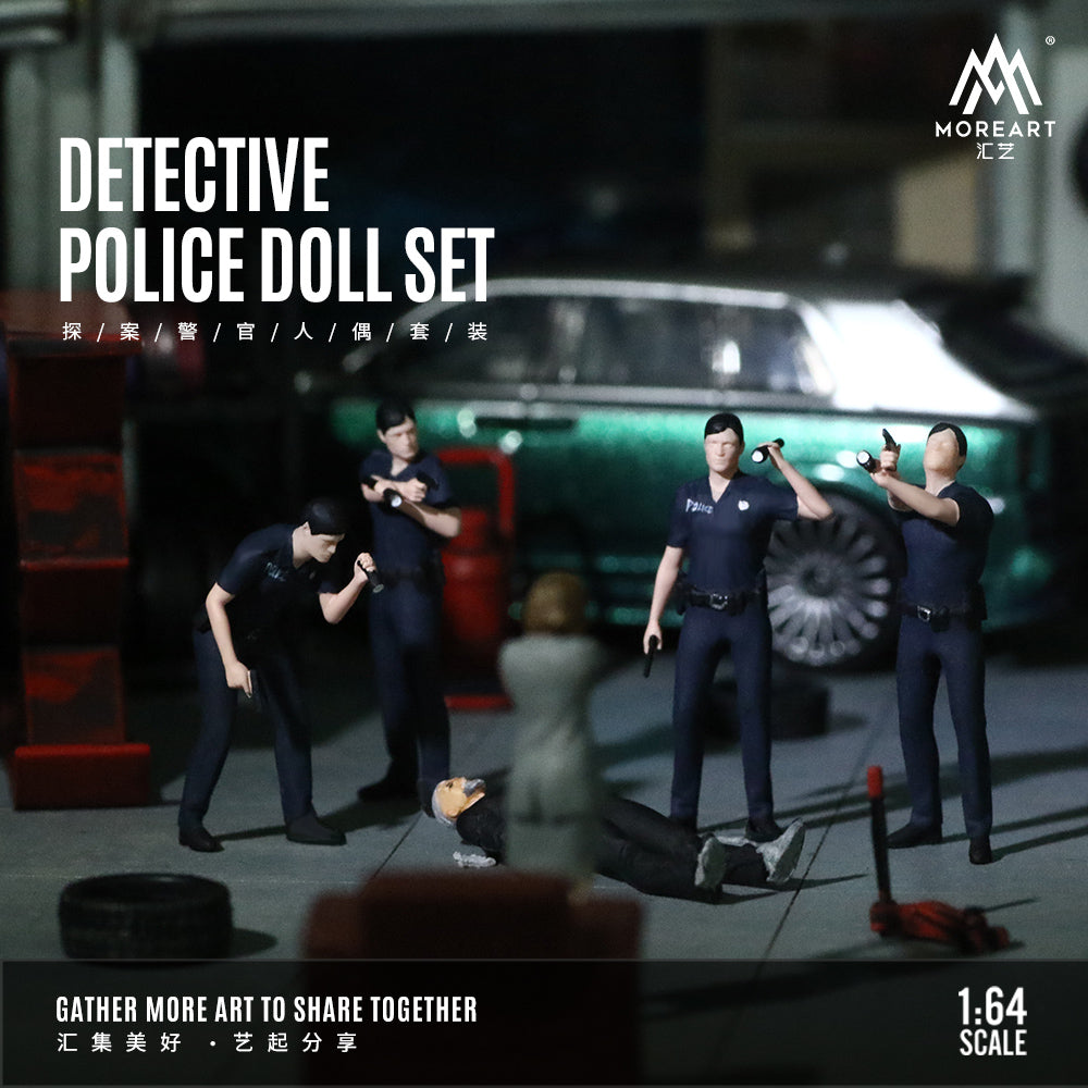 [Preorder] MoreArt 1:64 DETECTIVE POLICE DOLLSET