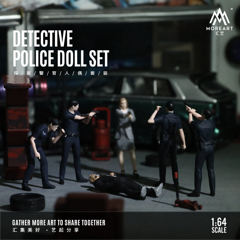 [Preorder] MoreArt 1:64 DETECTIVE POLICE DOLLSET