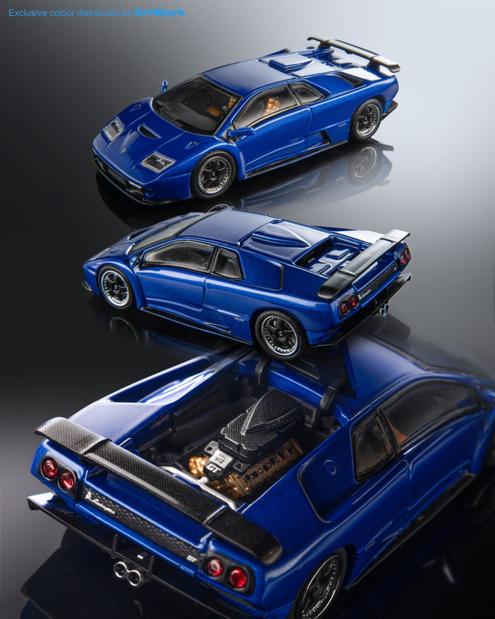 [Preorder] Stance Hunters 1:64 Lamborghini Diablo GT 1998 Metallic Blue