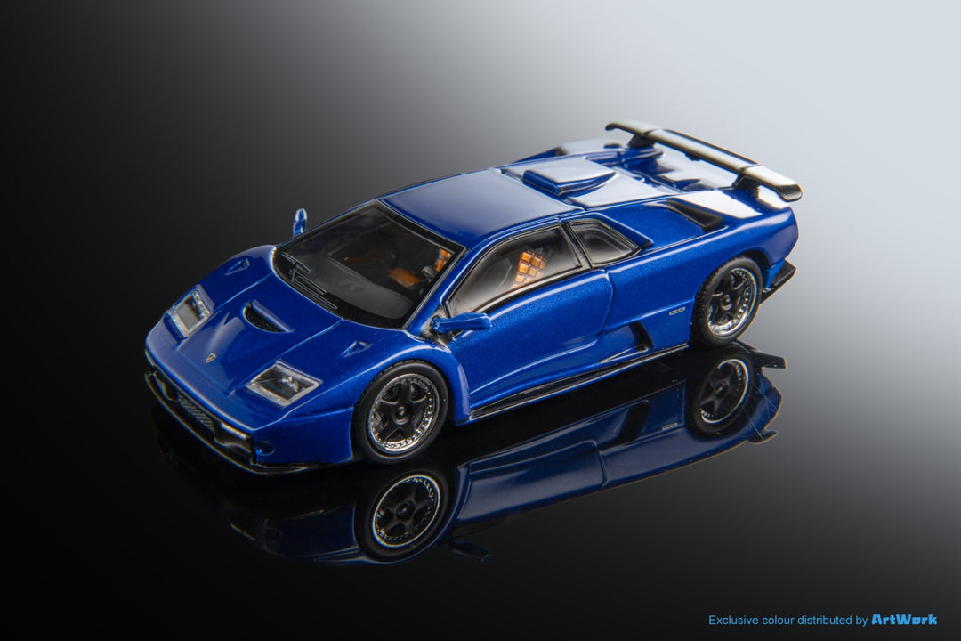 [Preorder] Stance Hunters 1:64 Lamborghini Diablo GT 1998 Metallic Blue