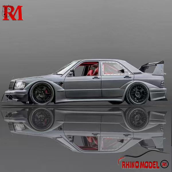 [Preorder] Rhino Model 1:64 Mercedes-Benz W201 190E - Gun Metal