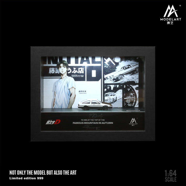 [Preorder] ModelArt 1:64 Initial D AE86/ RX-7 framed model