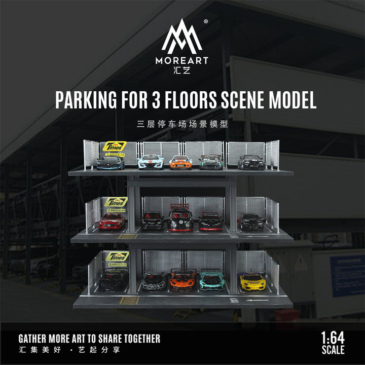 [Preorder] MoreArt 1:64 3 floors parking Scene diorama