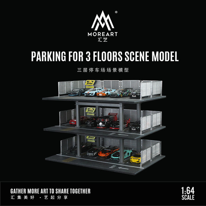 [Preorder] MoreArt 1:64 3 floors parking Scene diorama