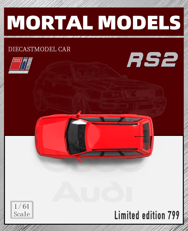 [Preorder] Mortal 1:64 Audi RS2 Avant - Red