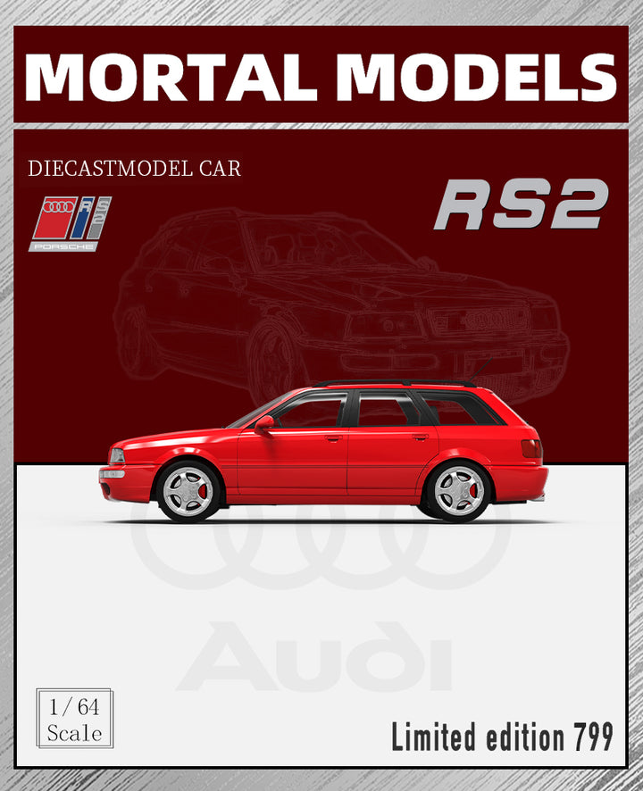 [Preorder] Mortal 1:64 Audi RS2 Avant - Red