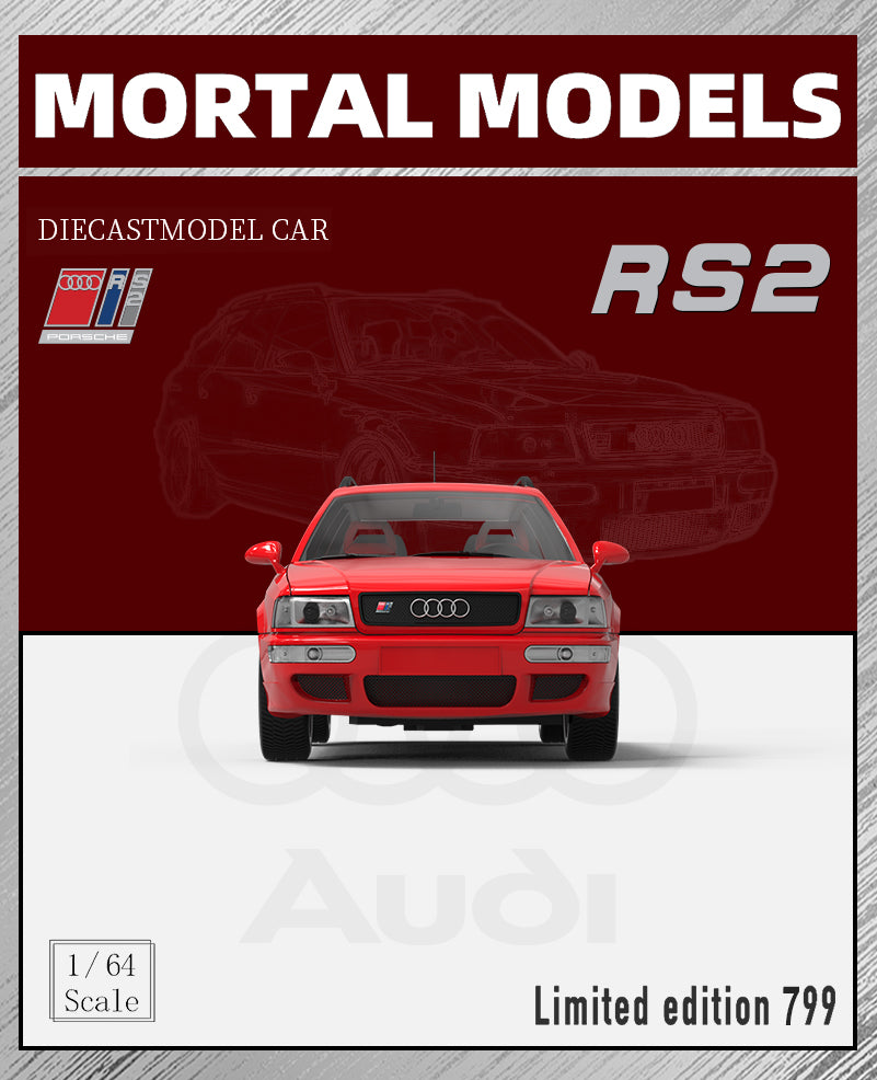 [Preorder] Mortal 1:64 Audi RS2 Avant - Red