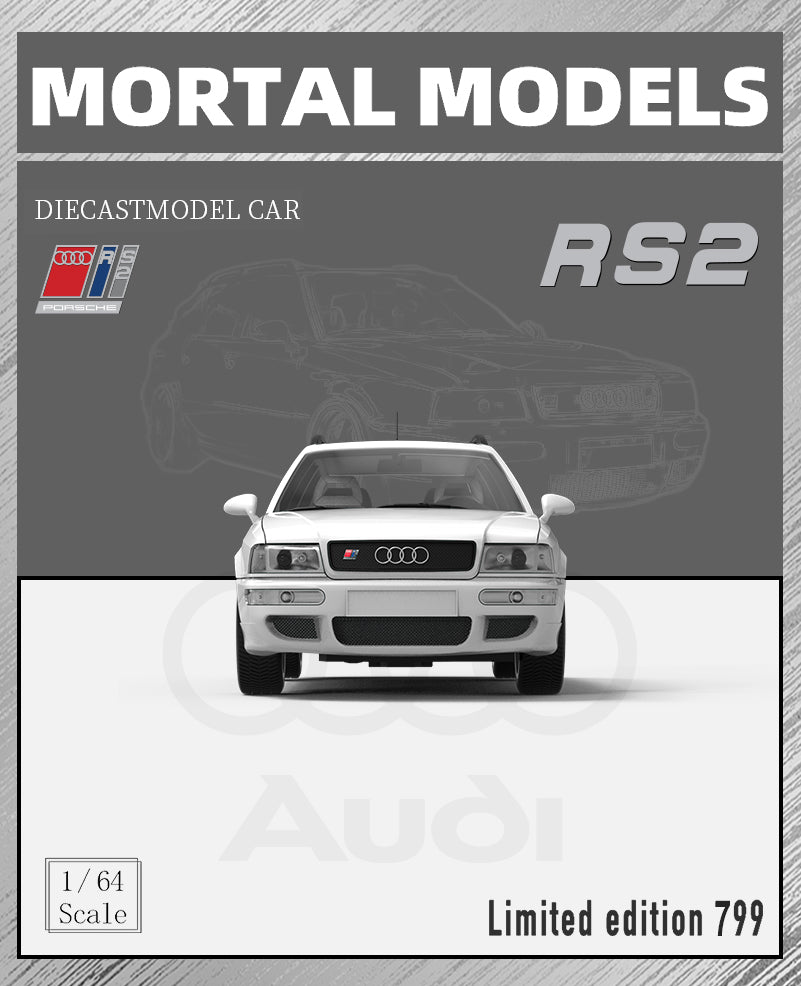 Preorder] Mortal 1:64 Audi RS2 Avant - White – Horizon Diecast
