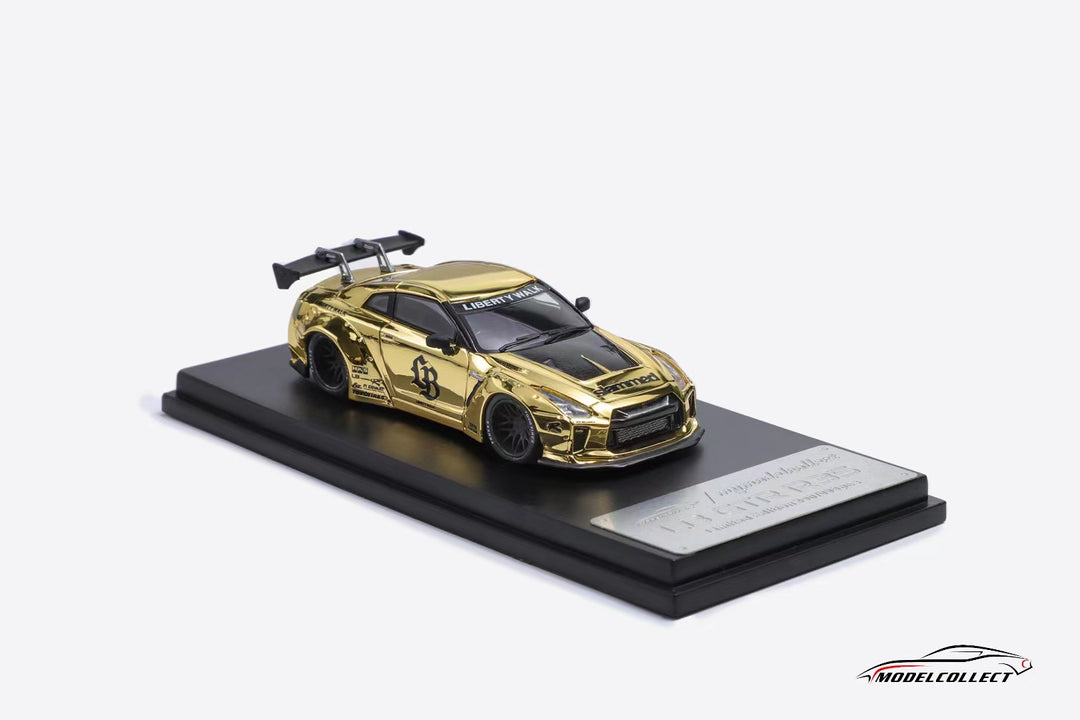 [Preorder] Model Collect 1:64 Nissan GTR R35 LB 1.5 version Chrome Gold