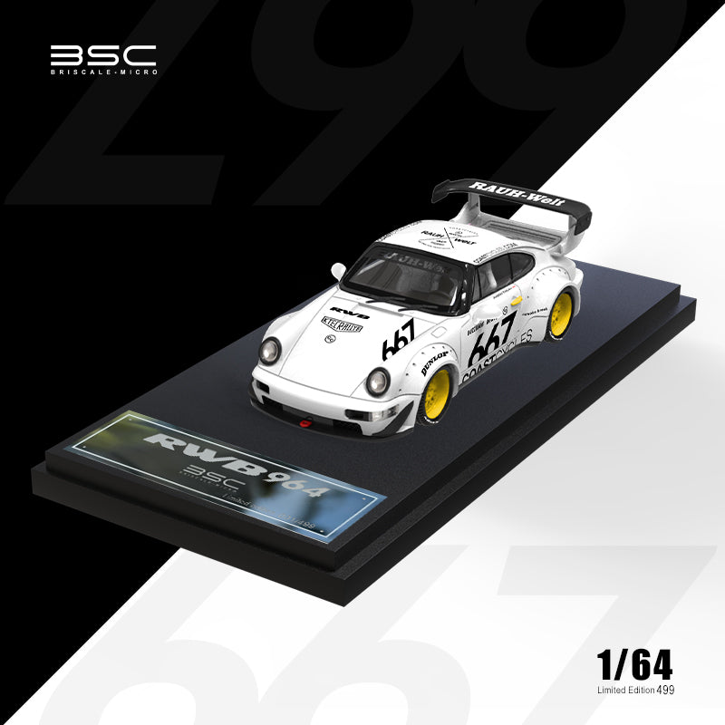 [Preorder] BSC 1:64 RWB 964 #667 White (3 Versions)