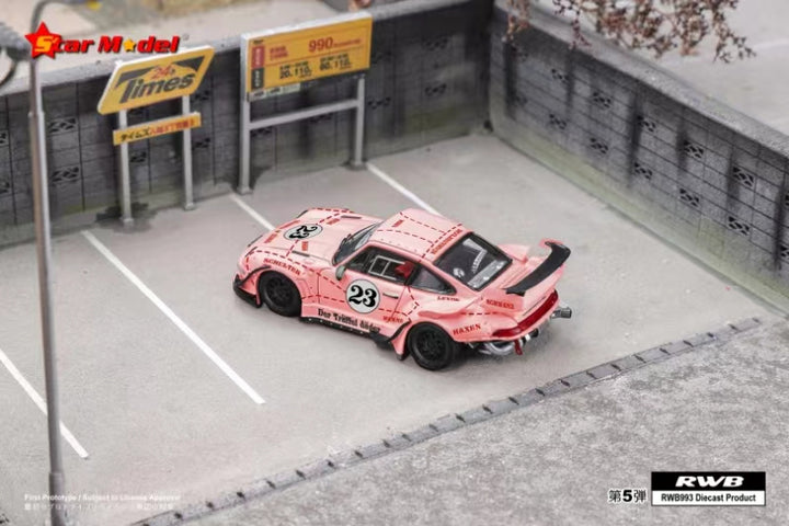 [Preorder] Star Model 1:64 RWB 993 GT Wing Pink Pig (2 Versions)