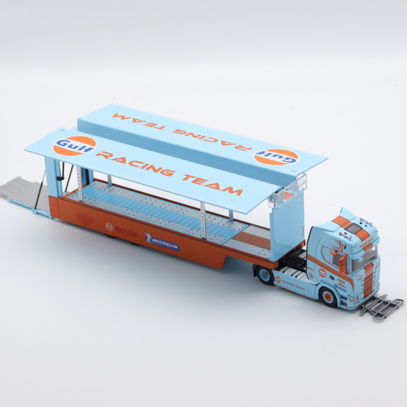 Maxwell 1:64 Scania S730 V8 Transport Trailer Gulf Oil