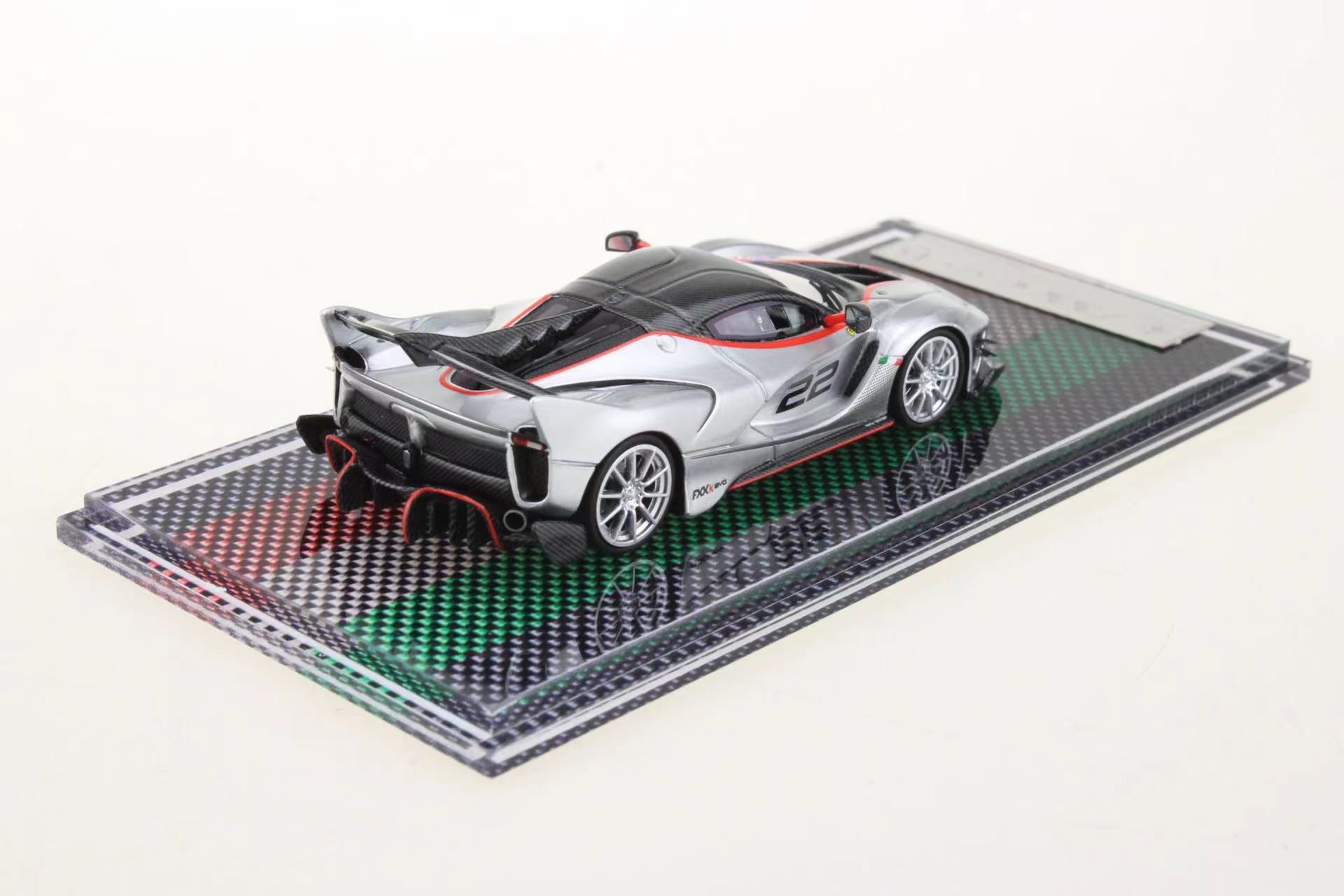u2 1/64 フェラーリ FXXK evo アイスブルー 1/64 Ferrari FXX-K Evo blue by U2 resin model car review