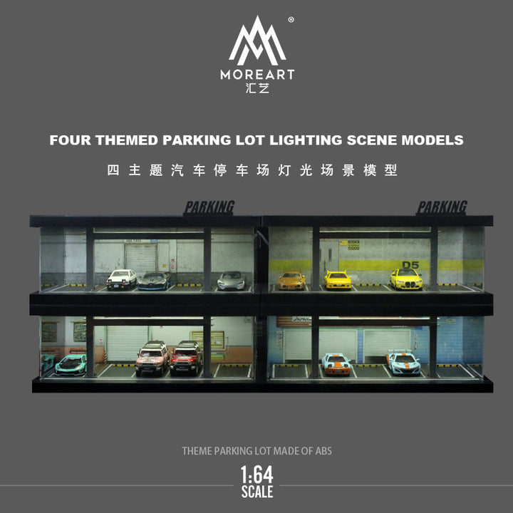 [Preorder] MoreArt 1:64 FOUR THEMED PARKING LOT LIGHTING SCENE MODELS (4 Variants)