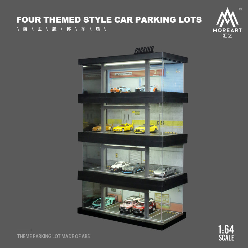 [Preorder] MoreArt 1:64 FOUR THEMED PARKING LOT LIGHTING SCENE MODELS (4 Variants)