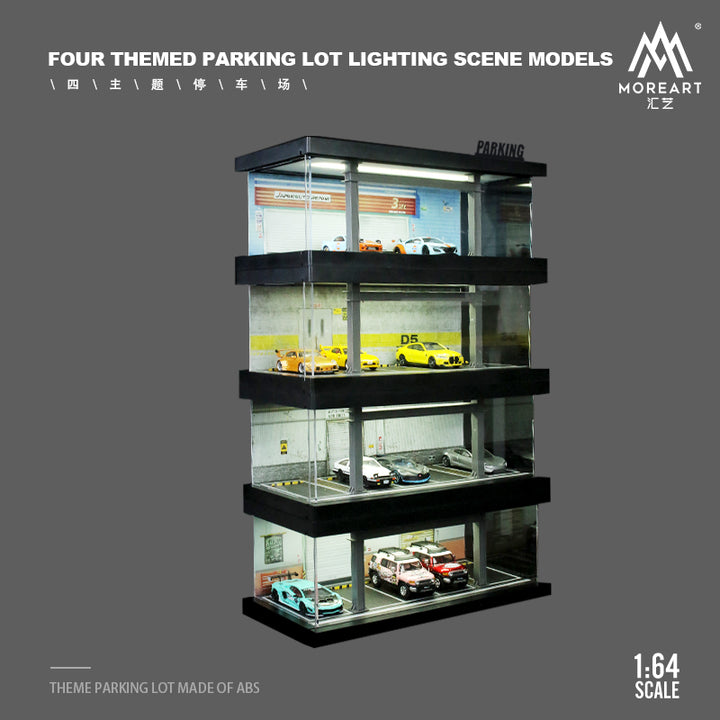 [Preorder] MoreArt 1:64 FOUR THEMED PARKING LOT LIGHTING SCENE MODELS (4 Variants)