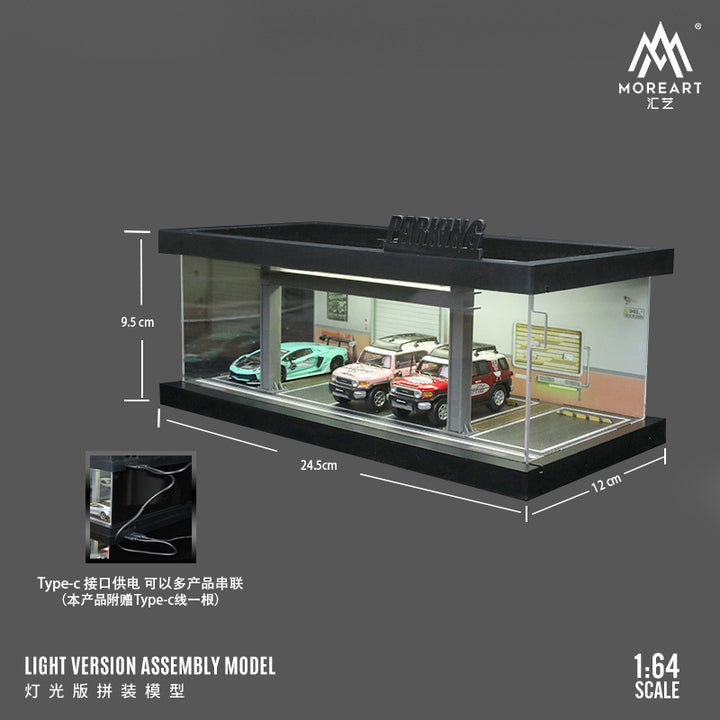 [Preorder] MoreArt 1:64 FOUR THEMED PARKING LOT LIGHTING SCENE MODELS (4 Variants)