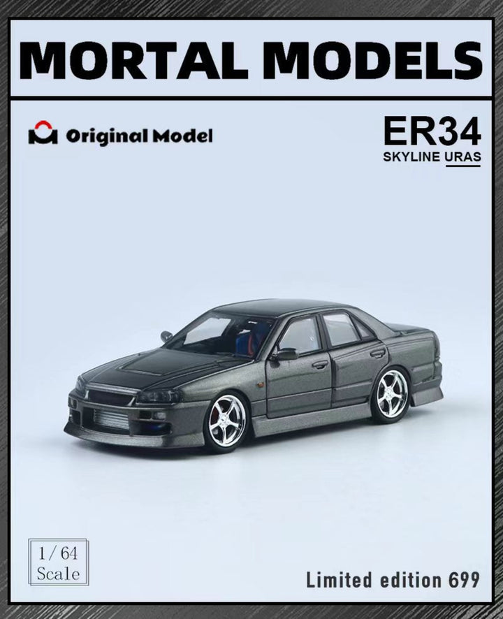 [Preorder] Mortal X Original Model 1:64 Nissan Skyline ER34 URAS (3 Colours)