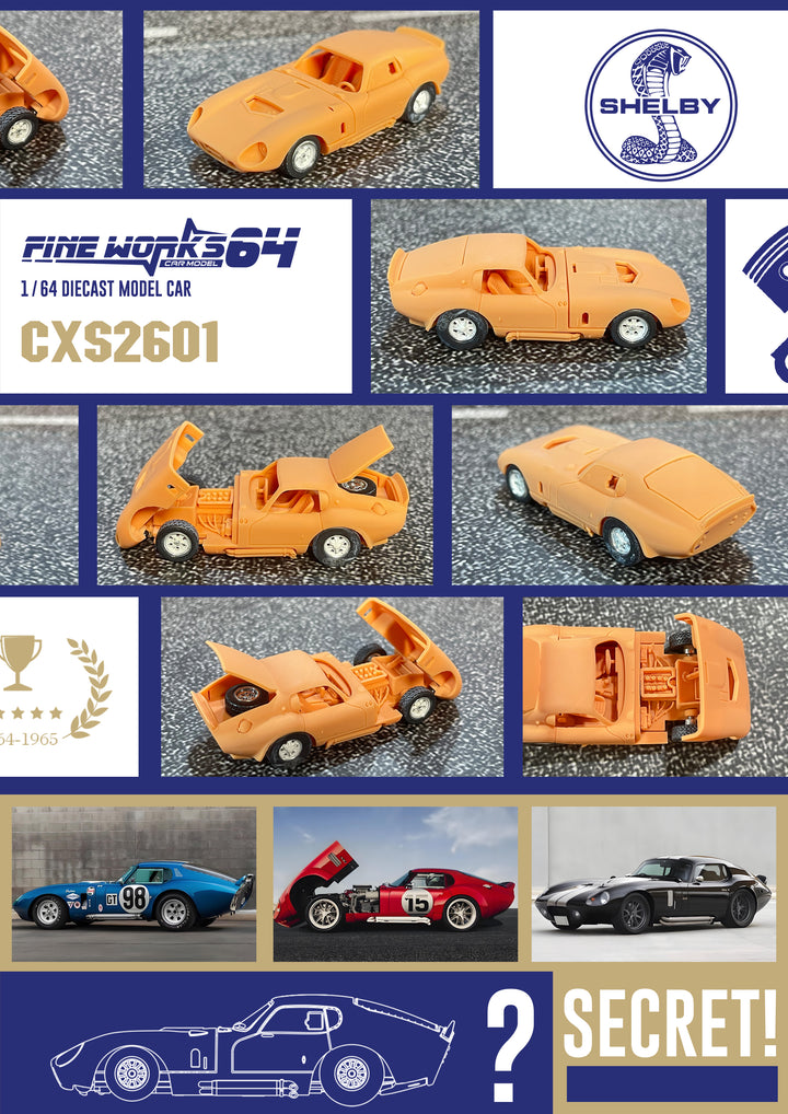 [Preorder] Fine Works64 1:64 Shelby Cobra Daytona Coupe (3 Colours)