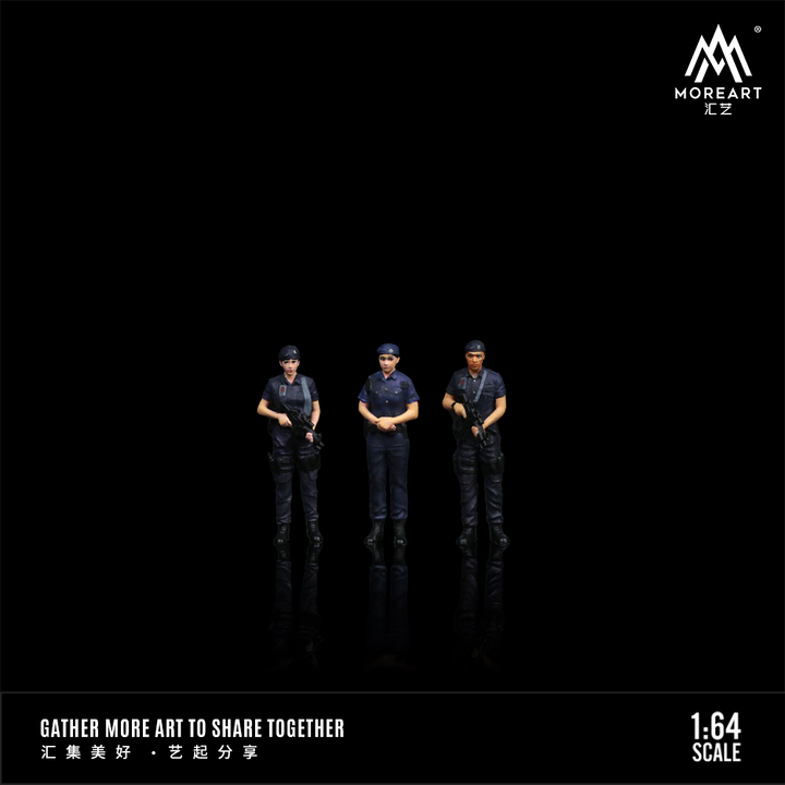 [Preorder] MoreArt 1:64 HONG KONG SPECIAL POLICE DOLL SET