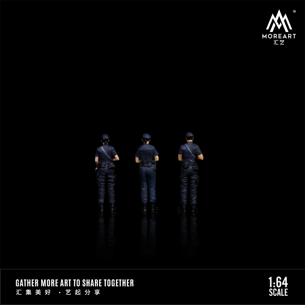 [Preorder] MoreArt 1:64 HONG KONG SPECIAL POLICE DOLL SET