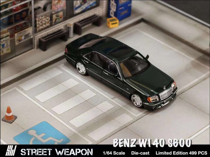 Street Weapon 1:64 Mercedes-Benz S Class W140 Green SW64168