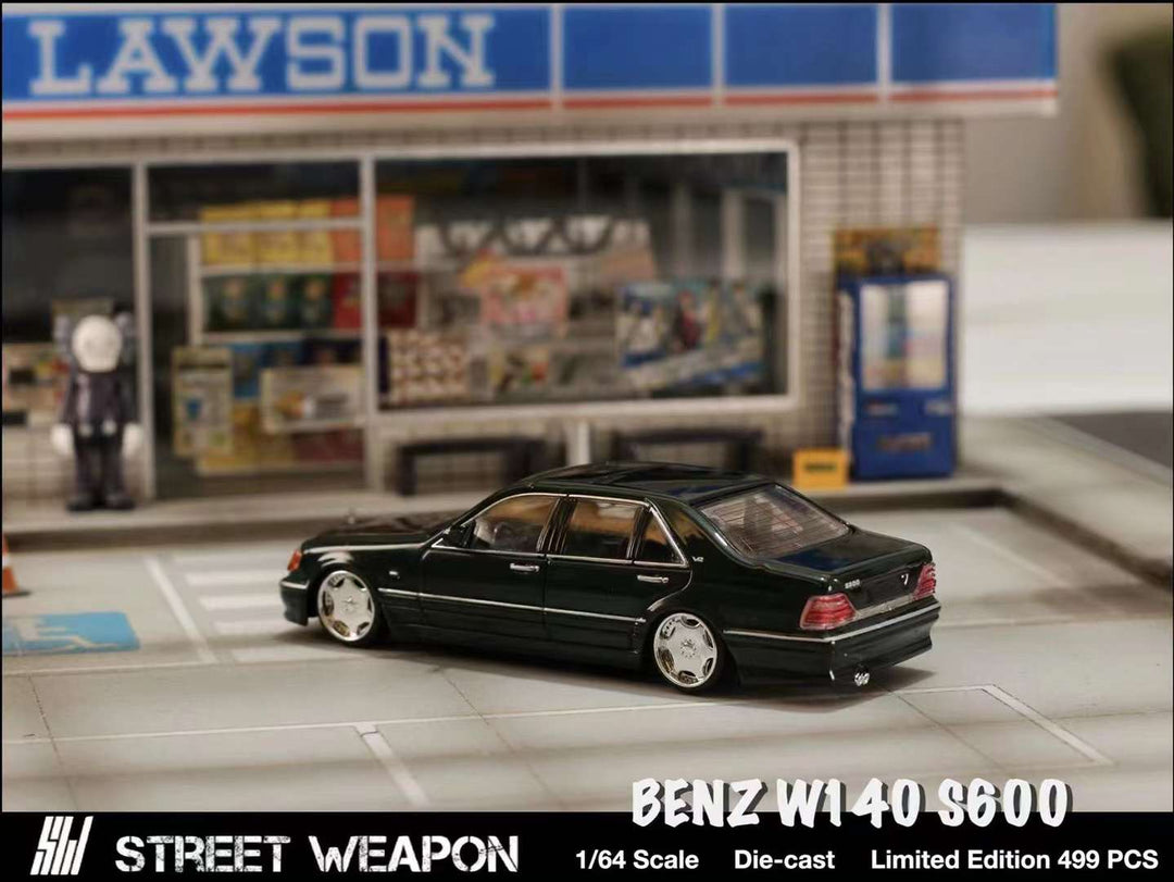 Street Weapon 1:64 Mercedes-Benz S Class W140 Green SW64168