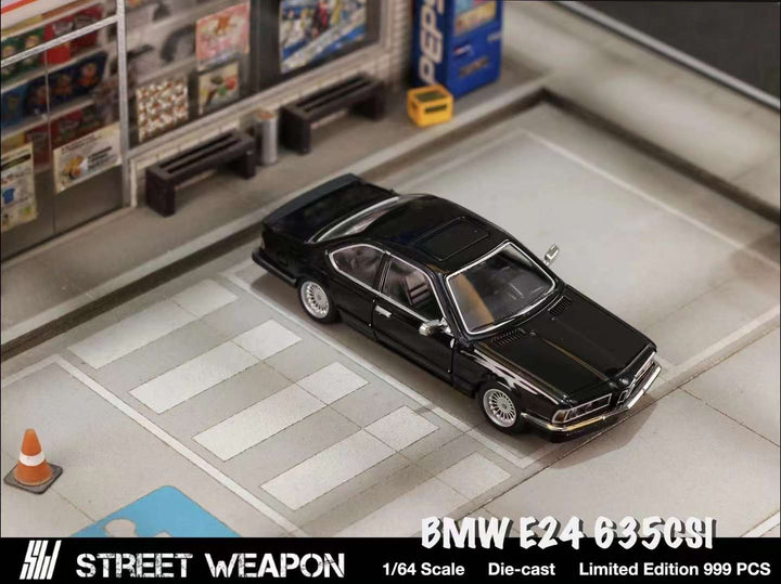 Street Weapon 1:64 BMW E24 635 CSI Black SW64167