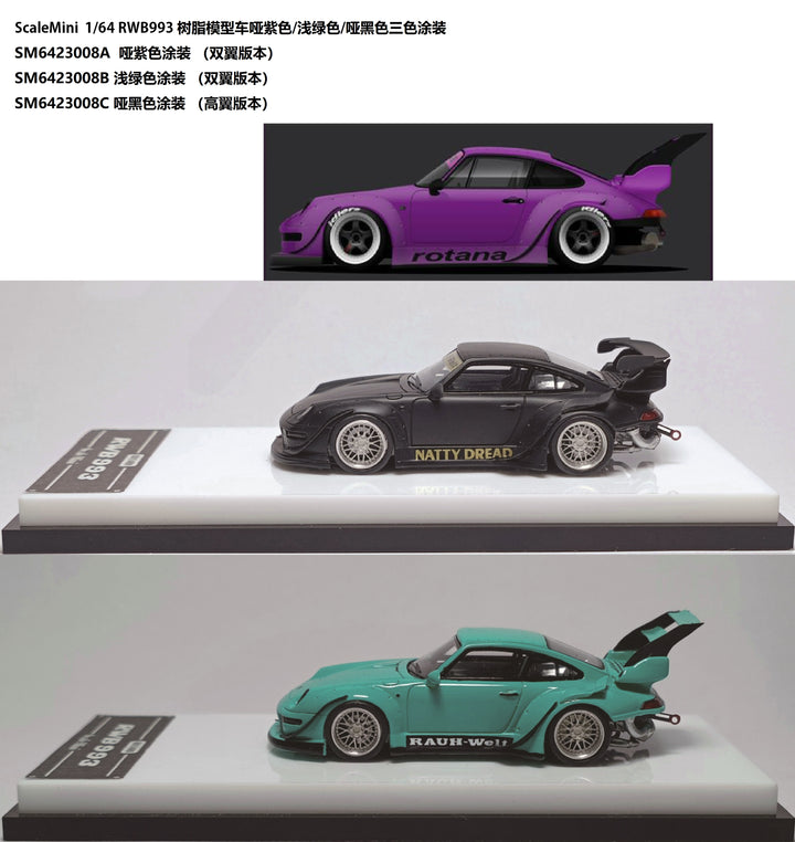 [Preorder] ScaleMini 1:64 RWB 993 (3 Colors)